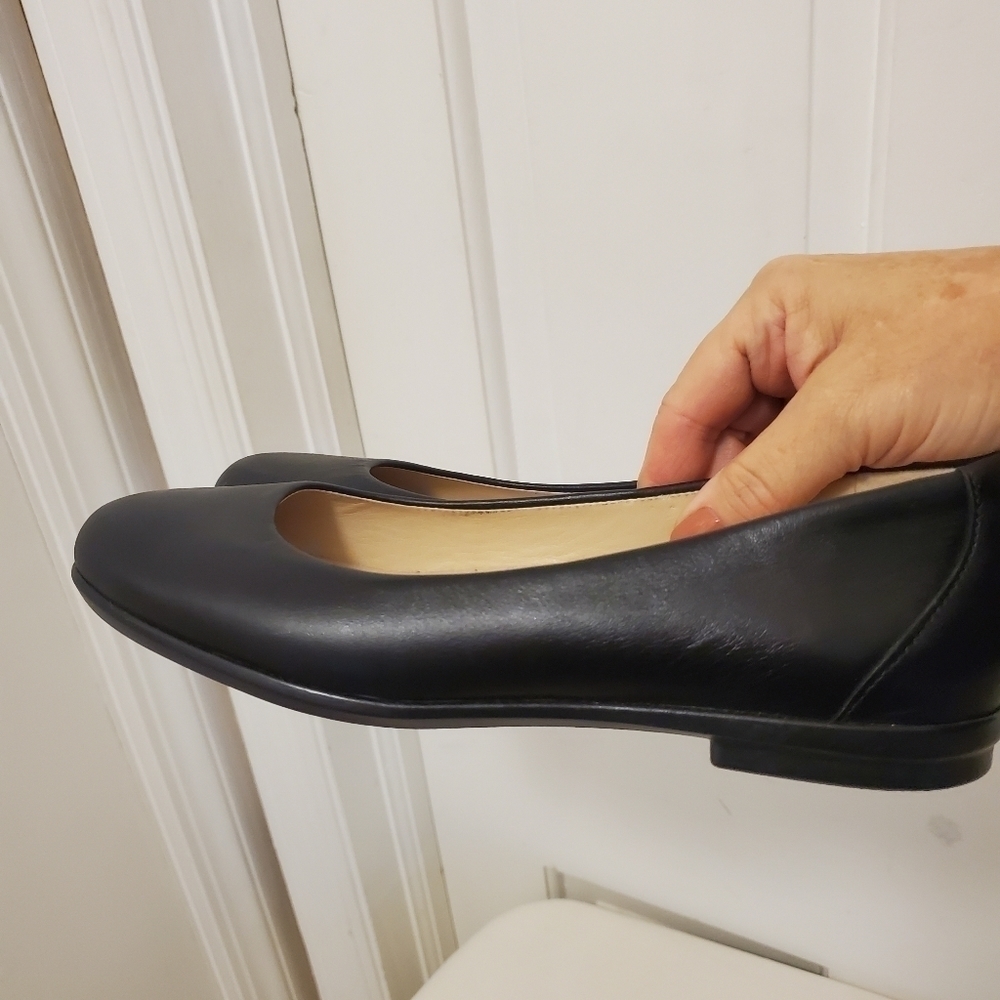 SAS Scenic Leather Ballet Style Black Flats Size 8, classic, Business Casual - Picture 13 of 14